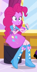 Size: 200x385 | Tagged: safe, imported from derpibooru, screencap, pinkie pie, equestria girls, equestria girls (movie), cropped, solo