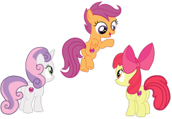 Size: 2764x1922 | Tagged: safe, artist:gmaplay, imported from derpibooru, apple bloom, scootaloo, sweetie belle, earth pony, pegasus, pony, unicorn, bloom butt, booty mark crusaders, butt, cmc cutie mark, cutie mark, cutie mark crusaders, flying, plot, scootabutt, scootaloo can fly, simple background, solo, sweetie butt, the cmc's cutie marks, transparent background, trio