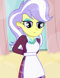 Size: 1120x1461 | Tagged: safe, artist:daarkenn, imported from derpibooru, upper crust, equestria girls, apron, clothes, solo