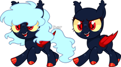 Size: 2939x1631 | Tagged: safe, artist:kurosawakuro, imported from derpibooru, oc, oc only, bat pony, pony, bald, base used, female, filly, offspring, parent:king sombra, parent:princess luna, parents:lumbra, simple background, solo, transparent background