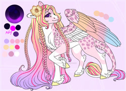 Size: 1024x736 | Tagged: safe, artist:malinraf1615, imported from derpibooru, oc, oc only, pegasus, pony, colored wings, female, gradient wings, magical lesbian spawn, mare, multicolored wings, offspring, parent:fluttershy, parent:twilight sparkle, parents:twishy, reference sheet, solo, wings