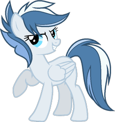 Size: 578x612 | Tagged: safe, artist:pegasski, imported from derpibooru, oc, oc only, oc:blizzard blast, pegasus, pony, female, mare, offspring, parent:double diamond, parent:night glider, parents:nightdiamond, simple background, solo, transparent background