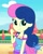 Size: 850x1050 | Tagged: safe, artist:rjp.rammy, imported from derpibooru, bon bon, sweetie drops, equestria girls, adorabon, clothes, cute, dress, female, looking at you, smiling, smiling at you, solo