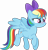 Size: 3523x3683 | Tagged: safe, artist:anime-equestria, imported from derpibooru, rainbow dash, pegasus, pony, alternate hairstyle, annoyed, blushing, bow, cute, dashabetes, female, high res, mare, simple background, solo, transparent background, vector, wings