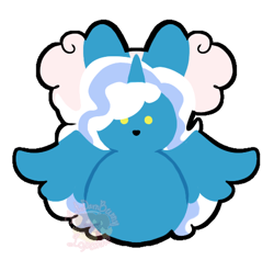 Size: 497x471 | Tagged: safe, artist:lopunne, imported from derpibooru, oc, oc:fleurbelle, alicorn, alicorn oc, bow, female, hair bow, horn, mare, peep, simple background, transparent background, wings