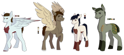 Size: 3416x1517 | Tagged: safe, artist:sychia, imported from derpibooru, alicorn, earth pony, pegasus, pony, blank flank, chest fluff, commission, crossover, eyepatch, female, goro majima, haruka sawamura, kazuma kiryu, kiryu kazama, male, mare, markings, ponified, raised hoof, reference sheet, ryu ga gotoku, simple background, stallion, taiga saejima, transparent background, yakuza