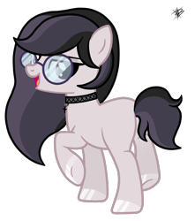 Size: 1218x1377 | Tagged: safe, artist:princessmoonsilver, imported from derpibooru, oc, oc only, oc:cosmic euphoria, earth pony, pony, female, glasses, mare, simple background, solo, transparent background