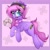 Size: 2000x2000 | Tagged: safe, artist:splashofsweet, imported from derpibooru, oc, oc only, oc:lillybit, earth pony, pony, abstract background, bow, chest fluff, clothes, controller, hair bow, headset, high res, looking at you, scarf, smiling, solo