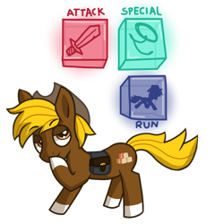 Size: 2048x2048 | Tagged: safe, artist:nyancat380, imported from ponybooru, oc, oc only, oc:acres, earth pony, pony, bag, blonde, blonde mane, blonde tail, brown coat, cowboy hat, earth pony oc, hat, hazel eyes, lasso, looking up, male, raised hoof, raised leg, rope, saddle bag, silhouette, simple background, solo, stallion, sword, text, transparent background, weapon