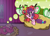 Size: 1280x912 | Tagged: safe, artist:harmonybunny2021, imported from derpibooru, big macintosh, sugar belle, alicorn, earth pony, pony, unicorn, alicornified, apple, apple seeds, apple tree, barn, bed, big macintosh gets all the mares, bigmacicorn, dream, dream cloud, female, fence, food, full moon, green apple, hay, hay bale, male, moon, night, night sky, princess big mac, race swap, shipping, sky, sleeping, stars, straight, sugarmac, tree, window