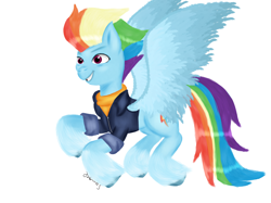 Size: 1832x1370 | Tagged: safe, artist:soft_angel, imported from derpibooru, rainbow dash, pegasus, pony, the last problem, spoiler:g5, female, g4, g4 to g5, g5, simple background, solo, white background