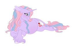 Size: 1024x683 | Tagged: safe, artist:gigason, imported from derpibooru, oc, oc only, pony, unicorn, female, horn, mare, pregnant, simple background, solo, transparent background, unicorn oc
