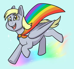 Size: 1280x1196 | Tagged: safe, artist:verikoira, imported from derpibooru, derpy hooves, pegasus, pony, female, mare, pride, pride flag, solo