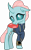 Size: 2000x3200 | Tagged: safe, artist:cheezedoodle96, artist:ponygamer2020, edit, imported from derpibooru, ocellus, changedling, changeling, fallout equestria, school daze, clothes, crossed legs, cute, cuteling, diaocelles, fallout, female, high res, jumpsuit, looking at you, pipboy, shy, simple background, smiling, solo, transparent background, vault suit, vector