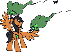 Size: 1659x1227 | Tagged: safe, artist:skookz, imported from derpibooru, oc, oc only, oc:collider flarespark, pegasus, pony, flare, male, silhouette, simple background, smoke, spread wings, stallion, transparent background, wings