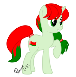 Size: 2432x2466 | Tagged: safe, artist:fonarik3000, imported from derpibooru, oc, oc only, pony, belarus, high res, nation ponies, ponified, solo