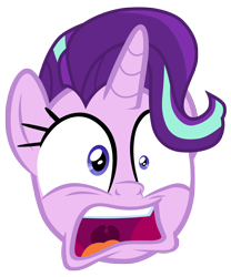 Size: 7000x8400 | Tagged: safe, artist:tardifice, imported from derpibooru, starlight glimmer, pony, unicorn, absurd resolution, faic, head only, open mouth, simple background, solo, transparent background, uvula, wide eyes