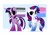 Size: 3571x2500 | Tagged: safe, artist:syrupyyy, imported from derpibooru, rarity, twilight sparkle, pony, unicorn, abstract background, alternate cutie mark, alternate hairstyle, asexual, asexual pride flag, bisexual pride flag, bisexuality, bow, cute, duo, duo female, eyeliner, eyeshadow, female, headcanon, high res, lgbt, lgbt headcanon, makeup, mare, open mouth, pride, pride flag, raised hoof, raised leg, raribetes, simple background, tail, tail bow, twiabetes, unicorn twilight