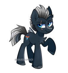 Size: 1247x1354 | Tagged: safe, artist:handgunboi, imported from derpibooru, oc, oc only, pony, male, simple background, solo, white background