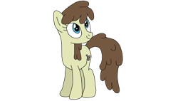 Size: 2289x1297 | Tagged: safe, artist:mrdaisy56, imported from derpibooru, heidi hay, earth pony, pony, background pony, cutie mark, female, heidibetes, horseshoes, mare, older, older heidi hay, simple background, smiling, solo, solo female, transparent background