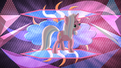 Size: 3840x2160 | Tagged: safe, artist:laszlvfx, artist:thatusualguy06, edit, imported from derpibooru, clear sky, pony, unicorn, faic, female, high res, lidded eyes, mare, raised hoof, show accurate, solo, vector, wallpaper, wallpaper edit