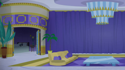 Size: 1280x720 | Tagged: safe, imported from derpibooru, screencap, cat, grannies gone wild, background, bed, couch, hotel, hotel room, las pegasus, liminal space, no pony, scenic ponyville