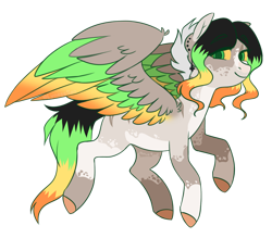 Size: 1280x1122 | Tagged: safe, artist:lynesssan, imported from derpibooru, oc, oc only, pegasus, pony, colored wings, female, mare, multicolored wings, simple background, solo, transparent background, wings