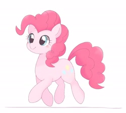 Size: 2048x1832 | Tagged: safe, artist:arrow__root, imported from derpibooru, pinkie pie, earth pony, cute, diapinkes, female, ponk, simple background, smiling, solo, trotting, white background