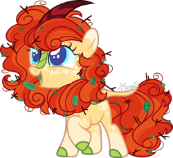 Size: 1471x1350 | Tagged: safe, artist:kurosawakuro, imported from derpibooru, oc, oc only, kirin, base used, female, filly, interspecies offspring, offspring, parent:autumn blaze, parent:sunburst, simple background, solo, transparent background