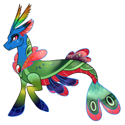 Size: 792x788 | Tagged: safe, artist:eternity9, imported from derpibooru, oc, oc only, changedling, changeling, hybrid, seapony (g4), dorsal fin, fins, fish tail, jewelry, male, necklace, pearl necklace, seaponified, simple background, smiling, solo, species swap, tail, transparent background