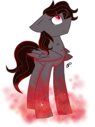 Size: 1114x1478 | Tagged: safe, artist:gallantserver, imported from derpibooru, oc, oc only, oc:erebus, pegasus, pony, crying, magic, male, simple background, solo, stallion, transparent background
