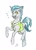 Size: 2784x3900 | Tagged: safe, artist:opalacorn, imported from derpibooru, oc, oc only, oc:lunar signal, bat pony, bat pony unicorn, hybrid, pony, unicorn, clothes, grin, high res, horn, looking at you, raised hoof, safety vest, sharp teeth, smiling, solo, teeth, vest