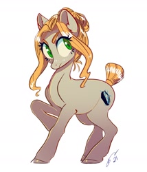 Size: 1616x1885 | Tagged: safe, artist:opalacorn, imported from derpibooru, oc, oc only, oc:absinthe hyacinthum, earth pony, pony, frown, solo