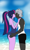 Size: 1500x2500 | Tagged: safe, artist:chuyryu, imported from derpibooru, sci-twi, twilight sparkle, oc, oc:lee enfield, equestria girls, beach, breasts, canon x oc, clothes, equestria girls-ified, kissing, sand, sci-twi swimsuit, swimsuit