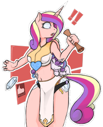 Size: 2123x2602 | Tagged: safe, artist:wild-thunder06, imported from derpibooru, princess cadance, princess flurry heart, alicorn, anthro, duo, duo female, exclamation point, eyes closed, female, females only, high res, hug, human coloration, loincloth, open mouth, scroll