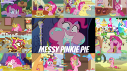 Size: 1280x721 | Tagged: safe, edit, edited screencap, editor:quoterific, imported from derpibooru, screencap, applejack, braeburn, donut joe, fluttershy, gummy, gustave le grande, lemon hearts, lucky breaks, mulia mild, pinkie pie, princess celestia, rarity, twilight sparkle, alicorn, alligator, donkey, earth pony, griffon, pegasus, pony, unicorn, a bird in the hoof, a friend in deed, castle sweet castle, every little thing she does, hearthbreakers, mmmystery on the friendship express, season 1, season 2, season 5, season 6, season 7, season 9, secrets and pies, swarm of the century, the ending of the end, the lost treasure of griffonstone, the return of harmony, the saddle row review, the summer sun setback, spoiler:s09, ^^, applejack's hat, cake, collage, cowboy hat, crown, cute, diapinkes, donut, eating, eyes closed, female, food, friendship express, hat, jewelry, male, mare, messy eating, nose in the air, open mouth, pancakes, pie, pinkie being pinkie, pinkie pie is best facemaker, regalia, self ponidox, smiling, stallion, sugarcube corner, twilight's castle, unicorn twilight, volumetric mouth, wall of tags