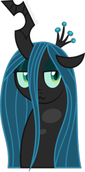 Size: 2628x5279 | Tagged: safe, artist:thatusualguy06, imported from derpibooru, queen chrysalis, changeling, changeling queen, .svg available, :3, bust, chrysalis day, crown, female, high res, jewelry, regalia, show accurate, simple background, solo, transparent background, vector