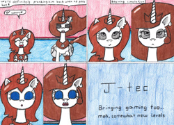 Size: 1280x921 | Tagged: safe, artist:eternaljonathan, imported from derpibooru, princess celestia, princess luna, alicorn, pony, comic:first three back, comic, traditional art