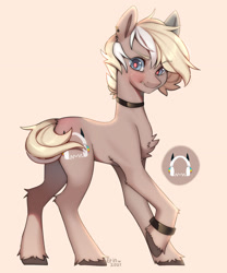 Size: 1920x2305 | Tagged: safe, artist:emily-826, imported from derpibooru, oc, oc only, oc:kenny, earth pony, pony, male, simple background, solo, stallion