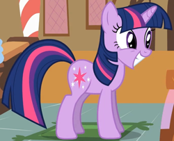 Size: 1068x867 | Tagged: safe, imported from derpibooru, screencap, twilight sparkle, pony, unicorn, lesson zero, season 2, cropped, cute, female, mare, smiling, solo, twiabetes, unicorn twilight