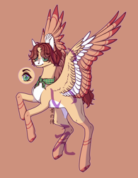 Size: 1280x1640 | Tagged: safe, artist:tinasivint, imported from derpibooru, oc, oc only, pegasus, pony, colored wings, female, mare, multicolored wings, solo, wings