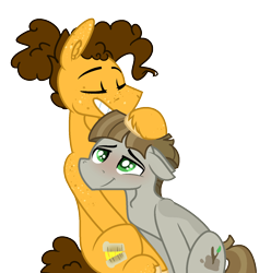 Size: 1437x1447 | Tagged: safe, artist:fcrestnymph, imported from derpibooru, cheese sandwich, mudbriar, pony, base used, cheesebriar, gay, male, shipping, simple background, transparent background