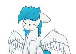 Size: 2400x1700 | Tagged: safe, artist:zylgchs, imported from derpibooru, oc, oc only, oc:cynosura, pegasus, pony, simple background, smiling, solo, transparent background