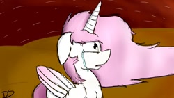 Size: 1200x675 | Tagged: safe, artist:dark shadow, imported from derpibooru, princess celestia, alicorn, pony, crying, pink-mane celestia, solo