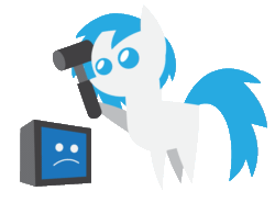 Size: 925x681 | Tagged: safe, artist:lightning stripe, artist:proceleon, imported from derpibooru, oc, oc only, oc:snow fury, pegasus, pony, 2021, animated, blue, blue eyes, blue hair, blue mane, computer, computer screen, cute, female, gif, hammer, mare, ocbetes, pc, pegasus oc, percussive maintenance, pointy ponies, show accurate, simple background, solo, transparent background, vector, white, white coat