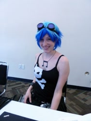 Size: 600x800 | Tagged: safe, imported from derpibooru, dj pon-3, vinyl scratch, human, bronycon, bronycon 2012, clothes, cosplay, costume, irl, irl human, jewelry, necklace, photo