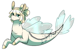 Size: 806x544 | Tagged: safe, artist:eternity9, imported from derpibooru, oc, oc only, seapony (g4), blue eyes, crossover, dorsal fin, fin wings, fins, fish tail, flowing tail, jewelry, necklace, pearl necklace, simple background, solo, spread wings, tail, transparent background, wings