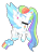 Size: 1815x2463 | Tagged: safe, artist:lilywolfpie, artist:lilywolfpie-yt, imported from derpibooru, rainbow dash, pony, alternate design, simple background, solo, transparent background