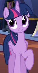 Size: 364x690 | Tagged: safe, imported from derpibooru, screencap, twilight sparkle, alicorn, pony, to where and back again, disguise, disguised changeling, fake twilight, solo, twilight sparkle (alicorn)