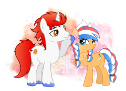 Size: 5000x3623 | Tagged: artist needed, safe, imported from derpibooru, oc, oc only, oc:ember, oc:ember (hwcon), oc:stroopwafeltje, female, hearth's warming con, high res, male, mascot, netherlands, ponycon holland